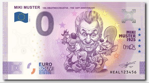 Miki Muster dobil svoj spominski bankovec, na voljo le še 500 primerkov