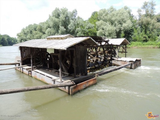 Babičev mlin v Veržeju - panonski plavajoči mlin na Muri 