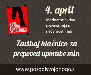 VIDEO: »Posodi svojo nogo«, ob mednarodnem dnevu min