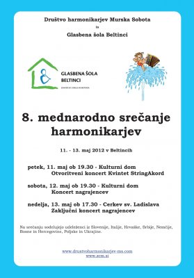 V Beltincih vse nared za 8. mednarodno srečanje harmonikarjev