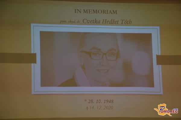 FOTO: S spominsko konferenco počastili pomursko akademičarko dr. Cvetko Hedžet Tóth
