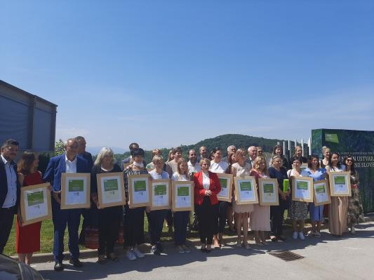 FOTO: To so pomurski prejemniki znaka Slovenia Green
