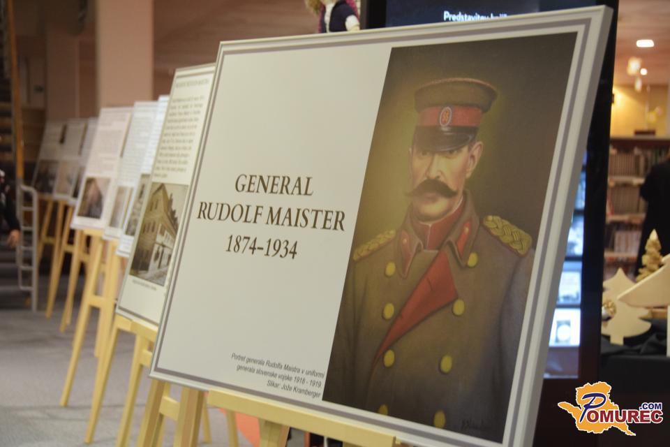 FOTO: In der Sobos-Bibliothek wurde eine Ausstellung über Leben und Werk von General Rudolf Maistro eröffnet