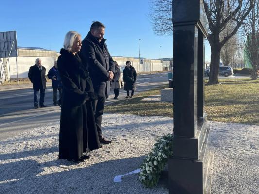 Tudi v Murski Soboti položili venec 