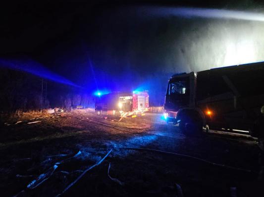 Prišlo do požara na prostem