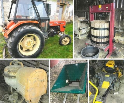 Občina proda več premičnin: traktor, mešalec betona, vrtno kosilnico …