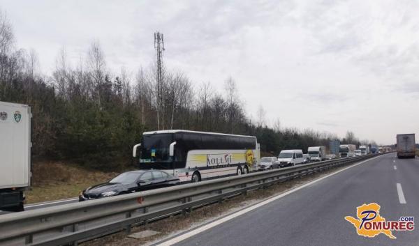 Zaradi prometne nesreče zastoj na pomurski avtocesti