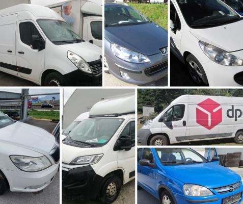 Fursove dražbe: pestra izbira osebnih in gospodarskih vozil