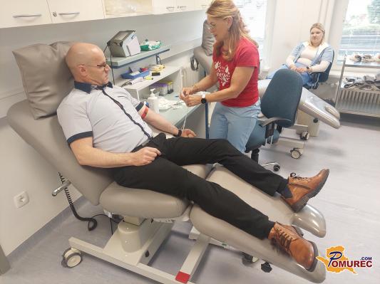 FOTO: Branko Raj svojo kri daroval že stotič