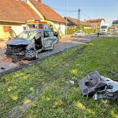 FOTO: V Borecih prišlo do hude prometne nesreče