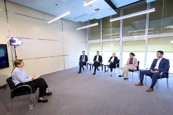 FOTO in VIDEO: Danes za evropski jutri. Oglejte si soočenje peterice najvidnejših kandidatov za evropske volitve