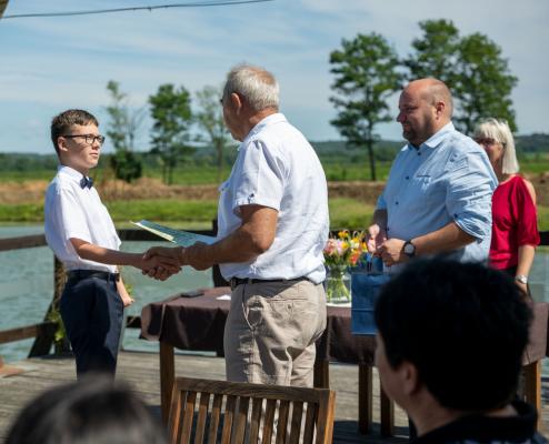 FOTO: Župan te pomurske občine sprejel odličnjake