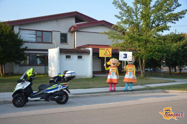 FOTO in VIDEO: Tudi v Pomurju opozarjajo na varnost otrok v prometu