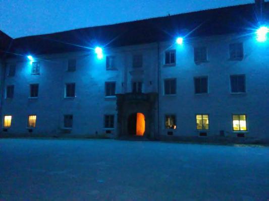 Soboški grad bo danes osvetljen z modro