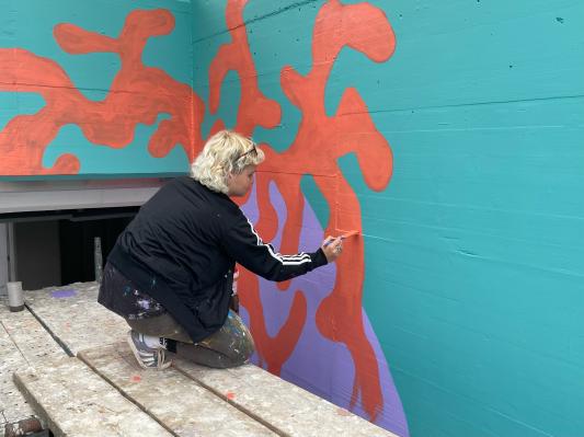 FOTO: Podhod na Bakovski počasi dobiva svojo pisano podobo