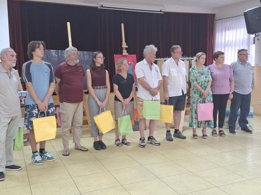 FOTO: Priložnostna razstava likovnih del 32. Likovne kolonije Izak