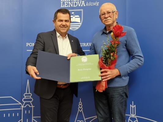 Božo Pongrac prejel priznanje za pomoč v projektu Prostofer