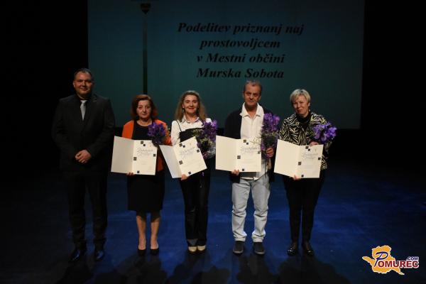 FOTO: Naj prostovoljci Murske Sobote prejeli županova priznanja