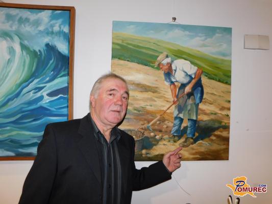 FOTO: Karel Kosednar je obeležil 50 let slikarskega ustvarjanja