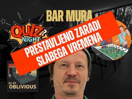 Zabavni večer v Fazaneriji prestavljen