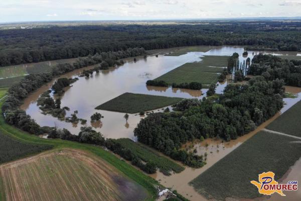Pomurje in Podravje v nevarnosti zaradi poplav