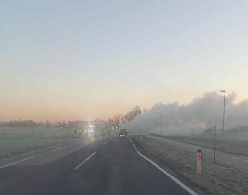 Pri Expanu zagorelo vozilo