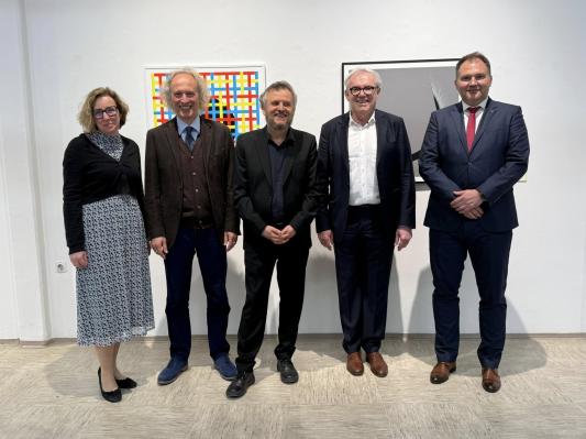 FOTO: V Galeriji Murska Sobota odprli razstavo Achima Wernerja 