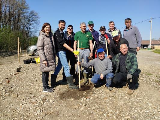FOTO: Občina Črenšovci z zasaditvijo medovitih dreves poskrbela za čebele in naravo