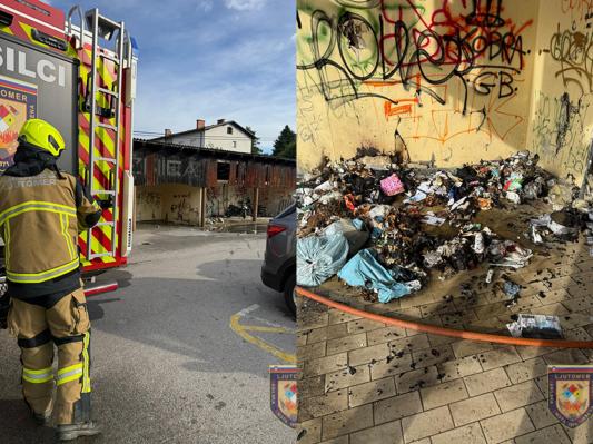 FOTO: Zjutraj je zagorelo na tržnici