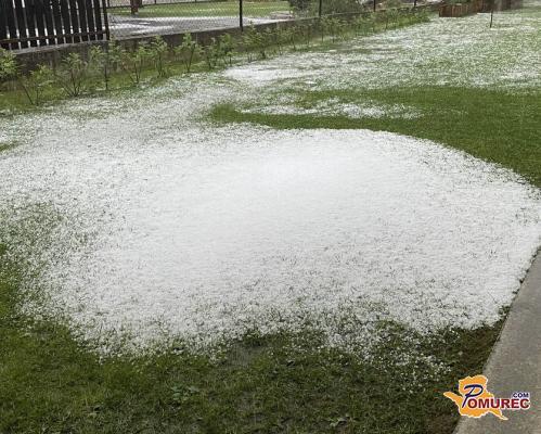 Alarm za Pomurje: Grozijo nevihte s točo