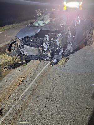 FOTO: Izgubil nadzor nad vozilom in se večkrat prevrnil