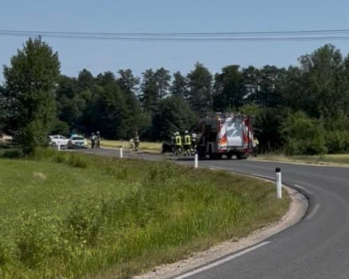 Zaradi prometne nesreče zaprta cesta proti Hotizi