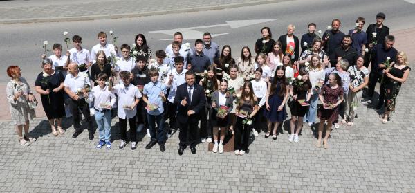 FOTO: Župan Lendave sprejel najuspešnejše učence in glasbenike