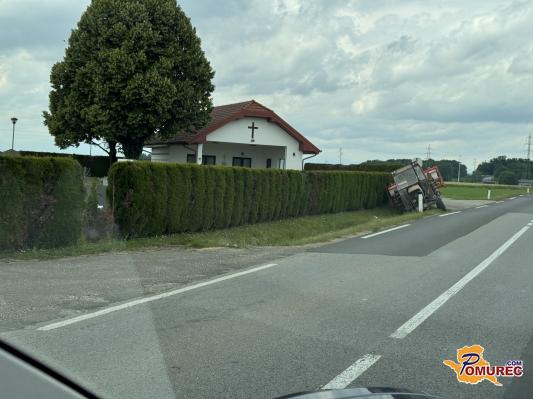 FOTO: Prometna nesreča pri Nemčavcih