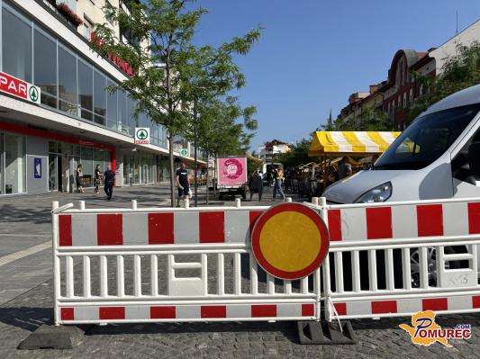 Zaprta je Slovenska ulica