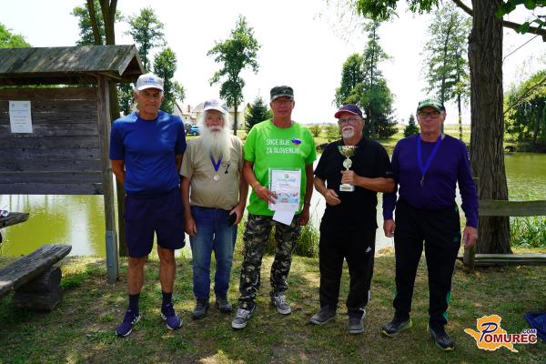 FOTO: Na ribiškem tekmovanju je sodelovalo sedem ekip Društev upokojencev Pomurja