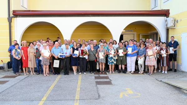 FOTO: Pri Gradu na Goričkem počastili 97 krvodajalcev