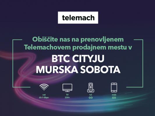Telemach z novo podobo v BTC City Murska Sobota