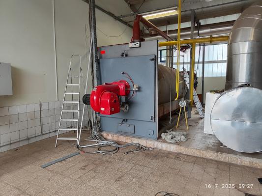 FOTO: V Murski Soboti poteka zamenjava plinskega kotla v kotlovnici