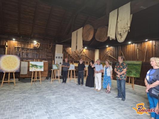 FOTO: V skednju Hiše Györgya Dobronokija odprli slikarsko razstavo