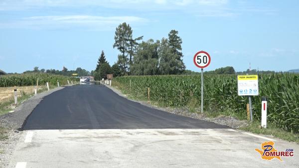 FOTO: Občina Tišina celovito prenovila dotrajan cestni odsek: investicija presega 170.000 evrov