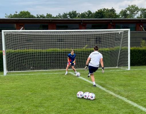 FOTO: Murina vratarka na mednarodnem nogometnem taboru v Švici