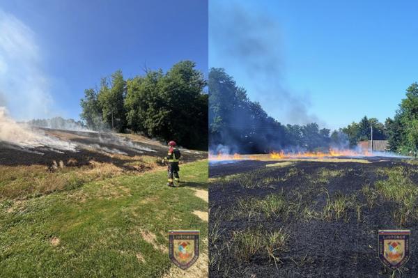 FOTO: V Prlekiji izbruhnil požar