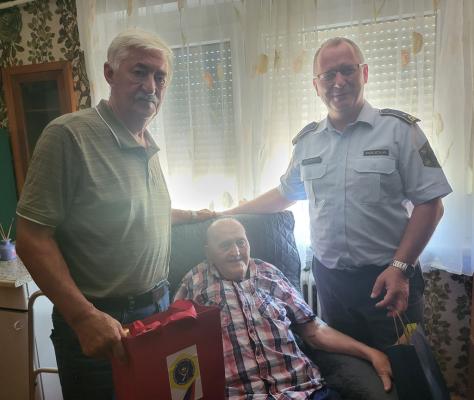 Najstarejši pomurski policist praznoval 99. rojstni dan