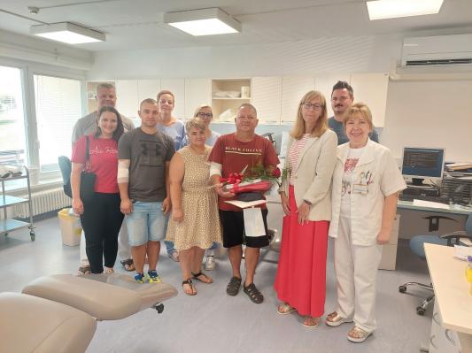 FOTO: Milan Žalik kri daroval že 100-krat