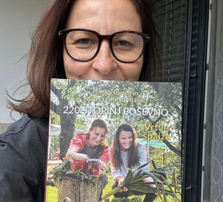 Prekmurka Urška Fartelj z novo knjigo receptov Vrt in špajza