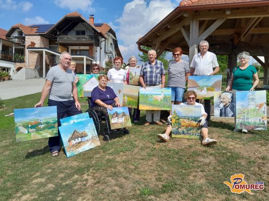 FOTO: Jesenska slikarska kolonija v Bogojini posvečena 100-letnici cerkve Gospodovega vnebohoda