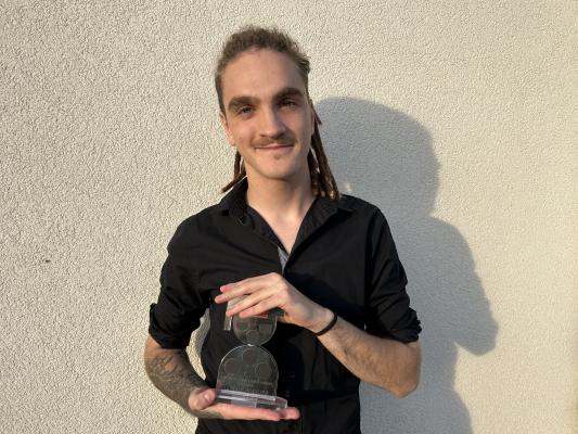 FOTO: Mladi pomurski režiser prejel mednarodno nagrado