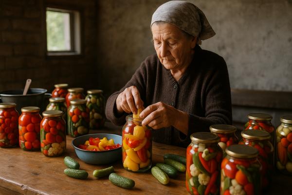 Kako so gospodinje nekoč pripravljale ozimnico brez hladilnika