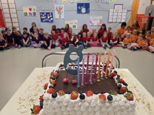 FOTO: Vrtec Cezanjevci upihnil 9. svečko